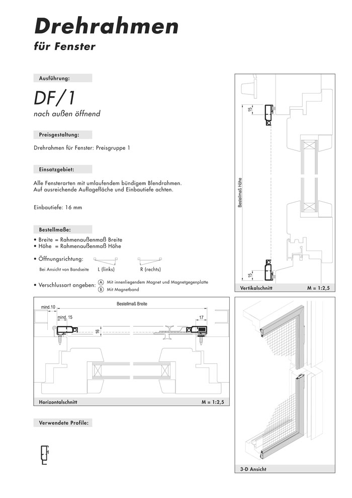 Drehrahmen Fenster